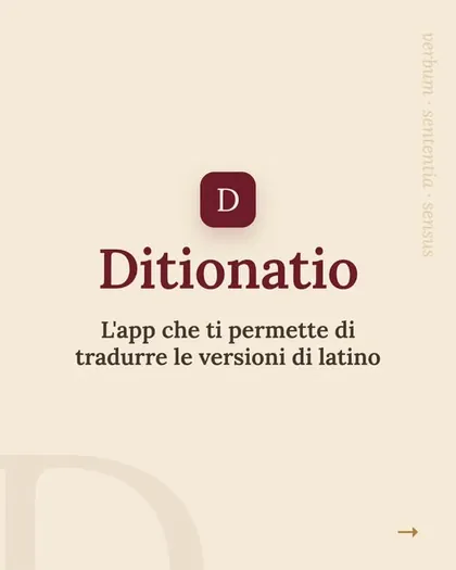 Ditionatio, l’app che traduce le versioni di latino